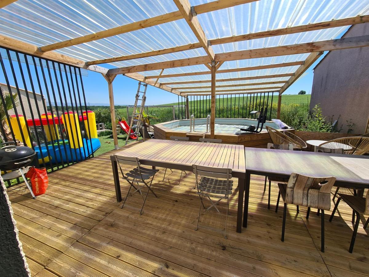 Villa Avec Piscine Sans Vis-A-Vis Caux-et-Sauzens Екстер'єр фото